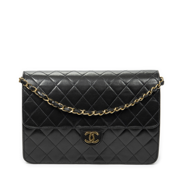 Chanel Vintage Push Lock Straight Flap - Picture 1 of 10